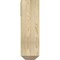 Ekena Millwork Merced Craftsman Rough Sawn Bracket w/ Offset Brace, Douglas Fir, 8"W x 18"D x 26"H BKT0806X18X26MRC04RDF - alternate 4